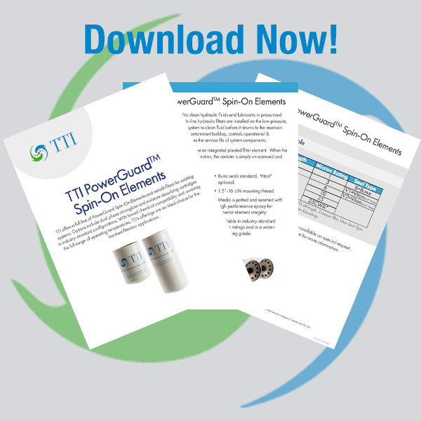 TTI PowerGuard™️ Spin-On Filter Element Brochure Download Art. Spin-On Filters. Spin-On Element. Replace Parker Spin-On. Replace Hydac Spin-On. Replace Pall Spin-On.